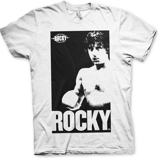 Rocky - Maglietta Con Foto D'epoca - Xx-Large - Bianco-image