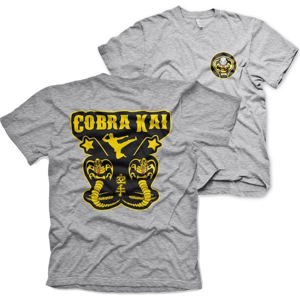 Maglietta Cobra Kai Kickback - X-Large - Heathergrey-image