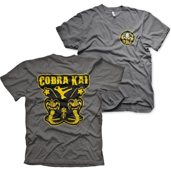 Maglietta Cobra Kai Kickback - X-Large - Grigio Scuro-image