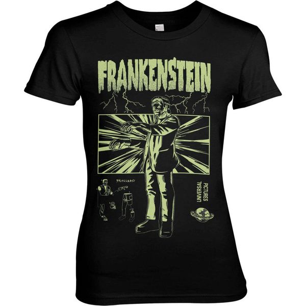 Frankenstein Retro Girly Tee - Piccolo - Nero-image