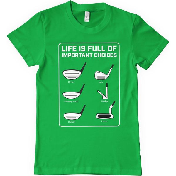 Maglietta "Life Is Full Of Important Choices"" - X-Large - Verde"-image