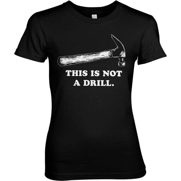 Maglietta Femminile This Is Not A Drill - Small - Nero-image