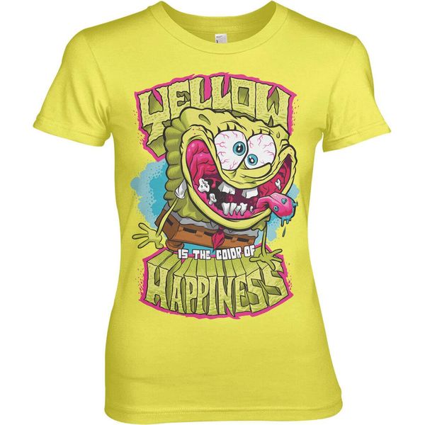 Giallo è Il Colore Della Felicità Tee Femminile - Piccolo - Giallo-image