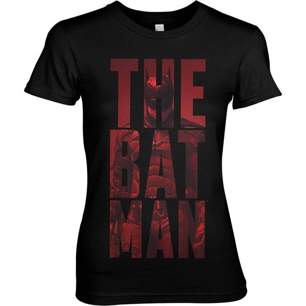 Maglietta Da Donna Impilata Di Batman - Piccola - Nero-image