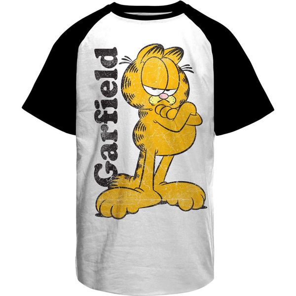 Maglietta Da Baseball Garfield - Xx-Large - Bianco-Nero-image