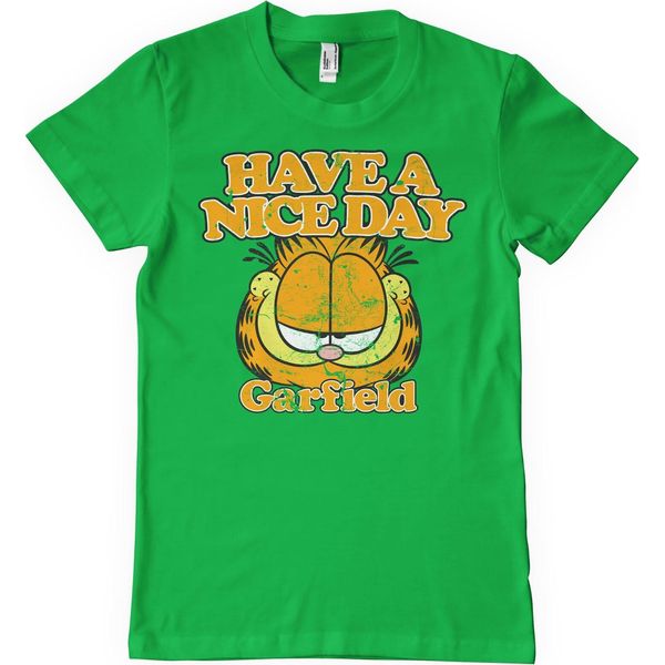 Garfield - Maglietta Have A Nice Day - X-Large - Verde-image
