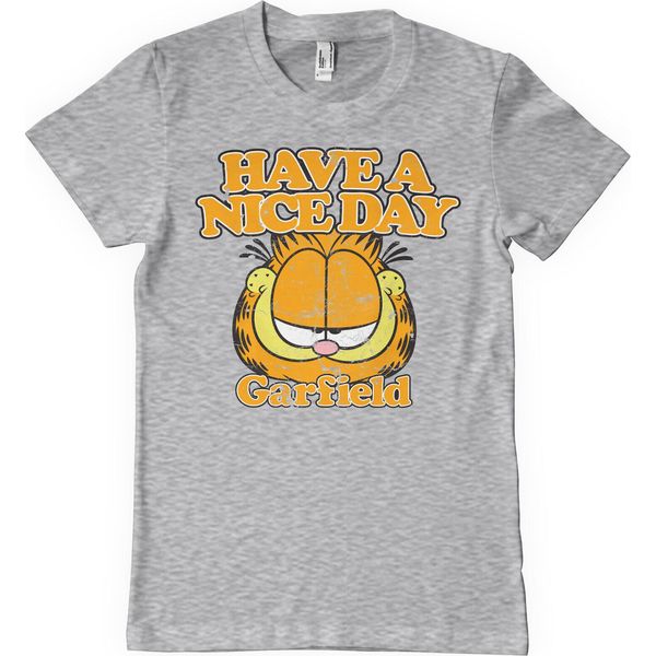 Garfield - Maglietta Have A Nice Day - X-Large - Heathergrey-image