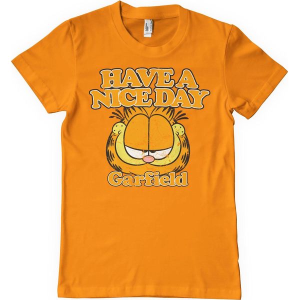 Garfield - Maglietta Have A Nice Day - Xx-Large - Arancione-image