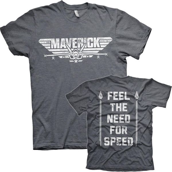 Top Gun Maverick - Maglietta Need For Speed - Medium - Darkheather-image