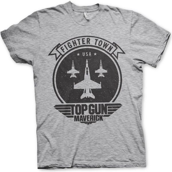 Maglietta Top Gun Maverick Fighter Town - Xx-Large - Heathergrey-image
