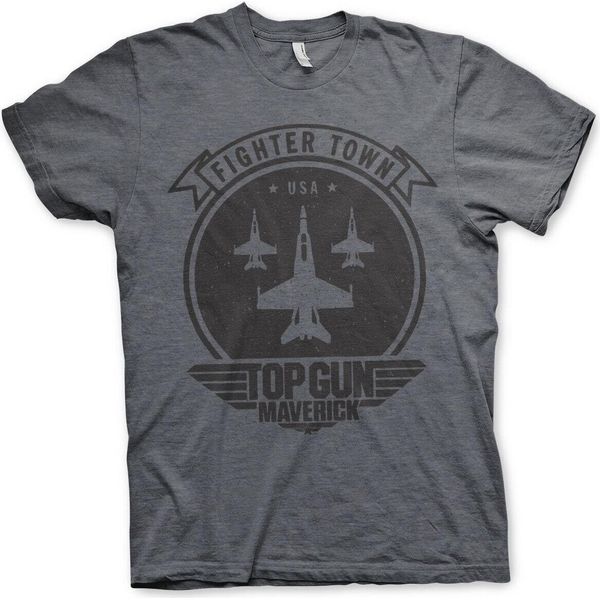 Maglietta Top Gun Maverick Fighter Town - Large - Darkheather-image