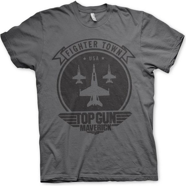 Maglietta Top Gun Maverick Fighter Town - Small - Grigio Scuro-image