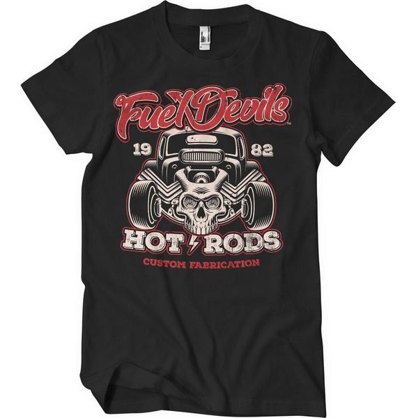Maglietta Fuel Devils Hot Rod Fabrication - Xx-Large - Nero-image
