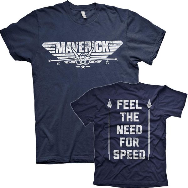 Top Gun Maverick - Maglietta Need For Speed - Grande - Navy-image