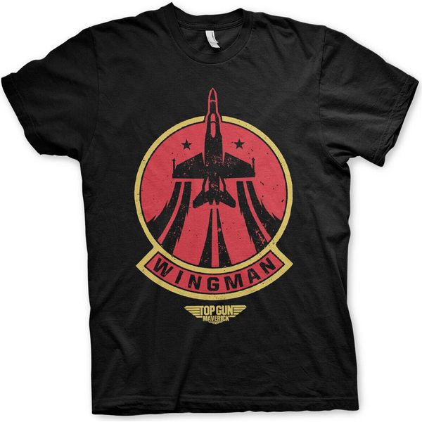 Maglietta Top Gun Maverick Wingman - Piccola - Nero-image