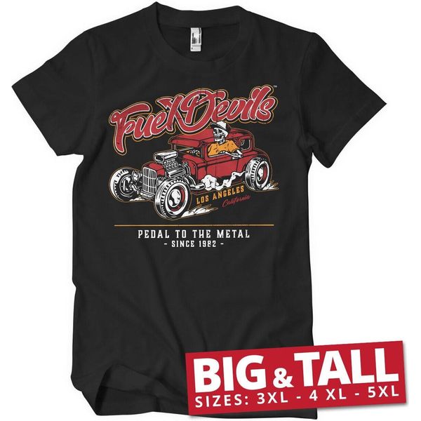 Fuel Devils - Maglietta Pedal To The Metal Big & Tall - 3XL - Nero-image