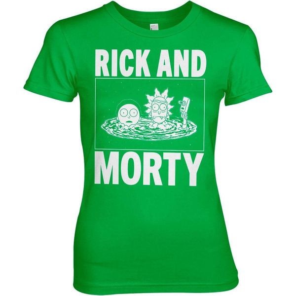 Maglietta Rick And Morty Girly - Piccola - Verde-image