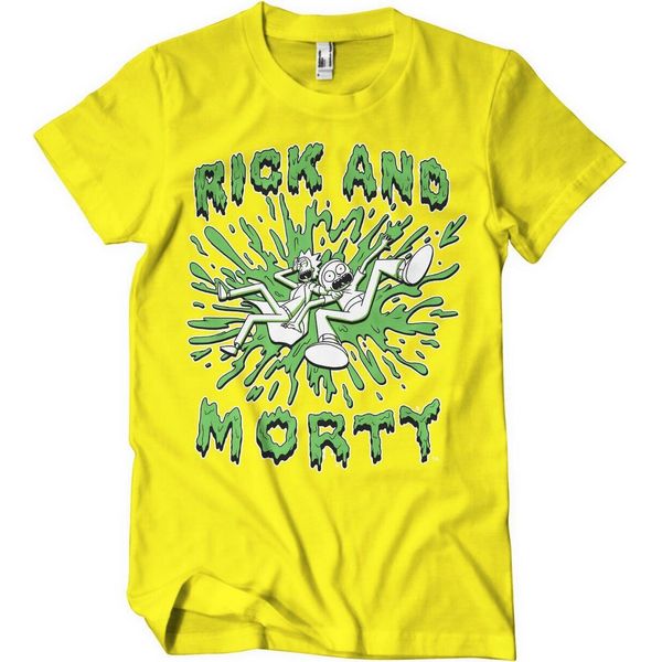 Maglietta Rick And Morty Splash - Piccola - Giallo-image