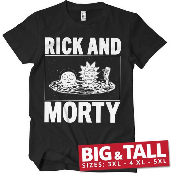 Maglietta Rick And Morty Big & Tall - 5XL - Nero-image