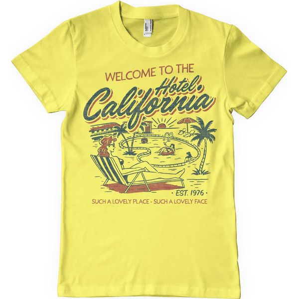 Maglietta Hotel California - Xx-Large - Giallo-image