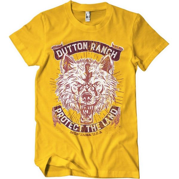 Dutton Ranch - Maglietta "Protect The Land"" - Grande - Oro"-image