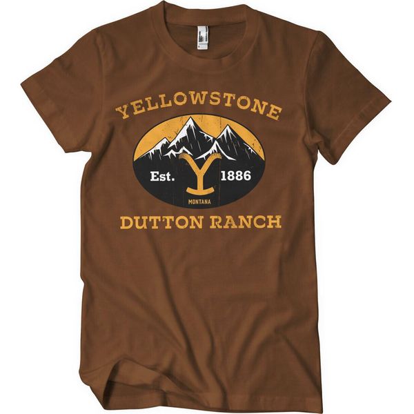 Dutton Ranch Montana - Est. Maglietta 1883 - X-Large - Marrone-image