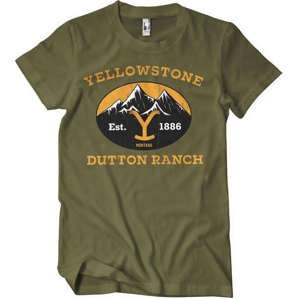 Dutton Ranch Montana - Est. Maglietta 1883 - Xx-Large - Olive-image