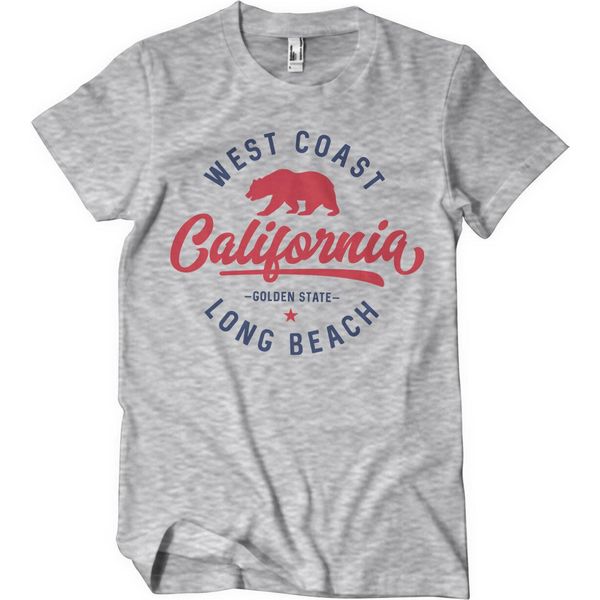 Maglietta West Coast California - Xx-Large - Heathergrey-image