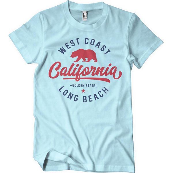 Maglietta West Coast California - Xx-Large - Skyblue-image