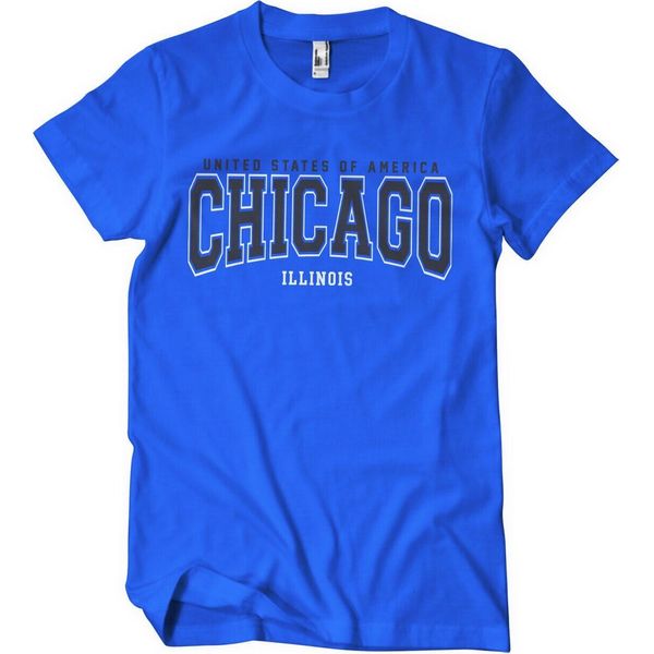 Maglietta Chicago - Illinois - X-Large - Blu-image