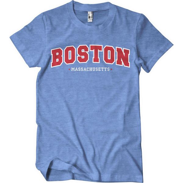 Maglietta Boston - Massachusetts - Medium - Blueheather-image