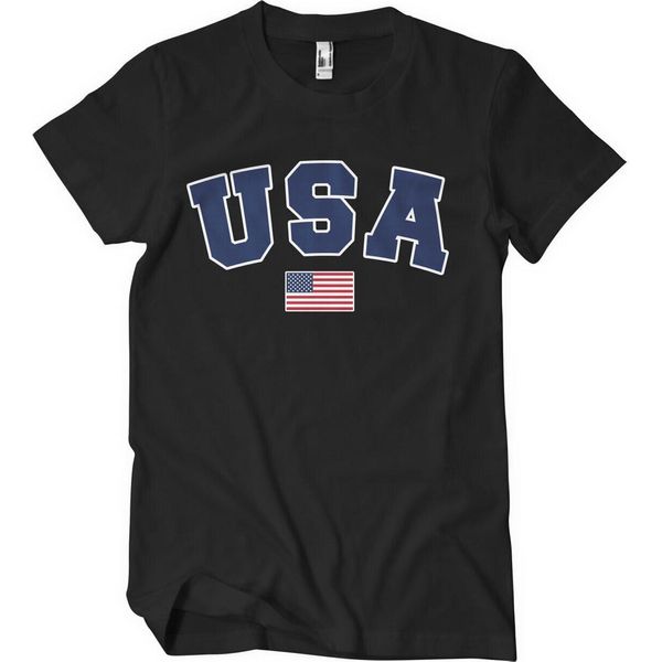 Maglietta Usa Varsity - Media - Nero-image