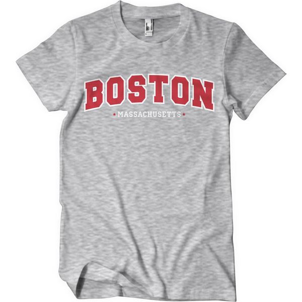 Maglietta Boston - Massachusetts - X-Large - Heathergrey-image