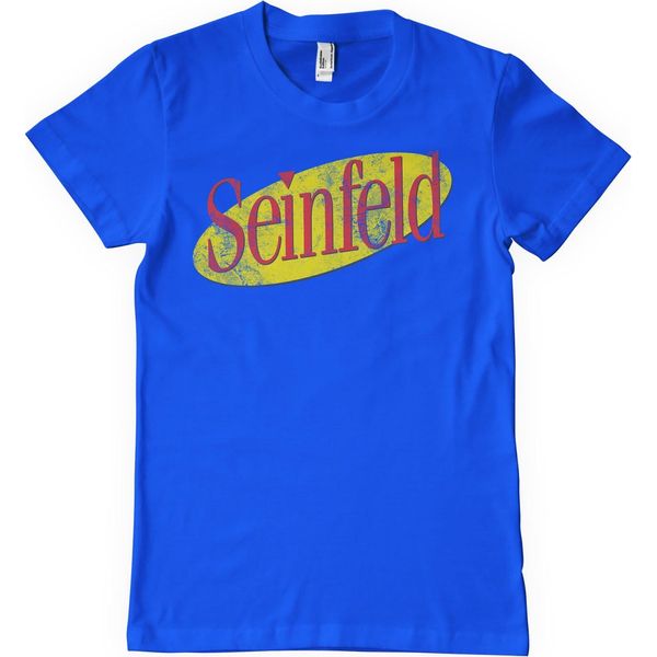 Maglietta Seinfeld Washed Logo - Media - Blu-image