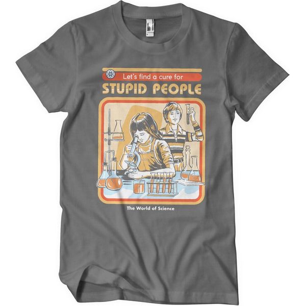Maglietta Cure For Stupid People - X-Large - Grigio Scuro-image