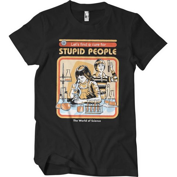 Maglietta Cure For Stupid People - X-Large - Nero-image