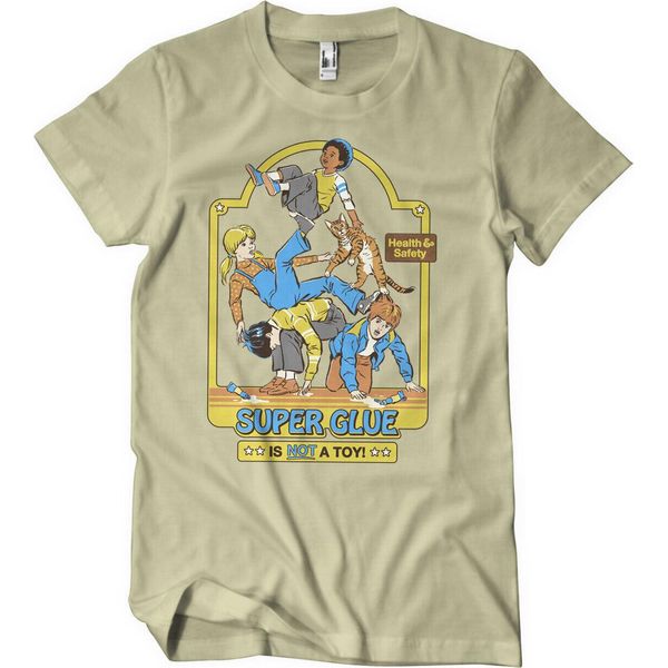 Maglietta Super Glue Is Not A Toy - Grande - Khaki-image