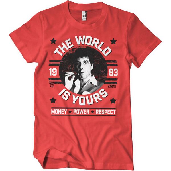 Maglietta The World Is Yours - Media - Rosso-image