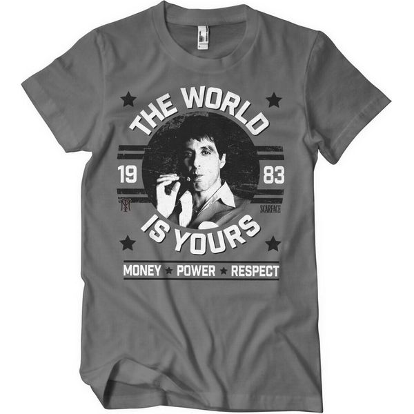 Maglietta The World Is Yours - Small - Grigio Scuro-image