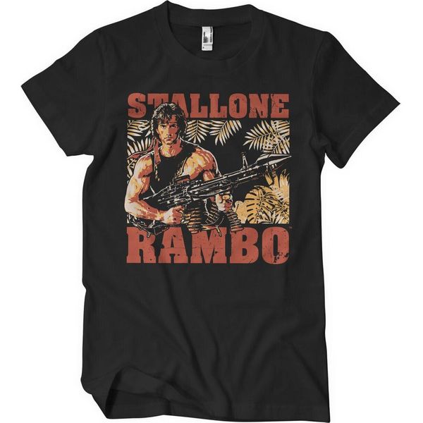 Maglietta Rambo Djungle - Xx-Large - Nero-image