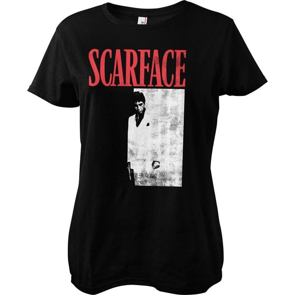 Maglietta Femminile Con Poster Di Scarface - Piccola - Nero-image