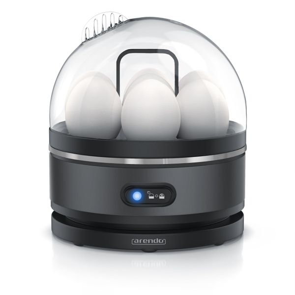 Arendo 7 Uova, 400 Watt, Acciaio Inox, Per 7 Uova, 3 Gradi Di Durezza Selezionabili, Funzione Keep Warm, Segnale Acustico, Grigio Freddo-image