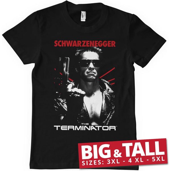 Maglietta The Terminator Poster Big & Tall - 4XL - Nero-image