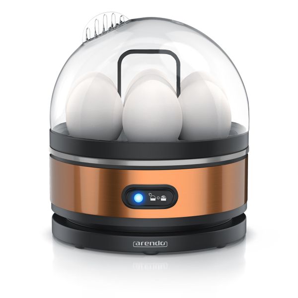 Arendo 7 Uova, Acciaio Inox, 400 Watt, Interruttore Di Funzione A Levetta, 3 Gradi Di Durezza Selezionabili, Funzione Keep Warm, Per 7 Uova, Sevencook, Rame-image