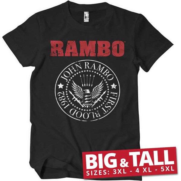 Maglietta First Blood 1982 Seal Big & Tall - 5XL - Nero-image