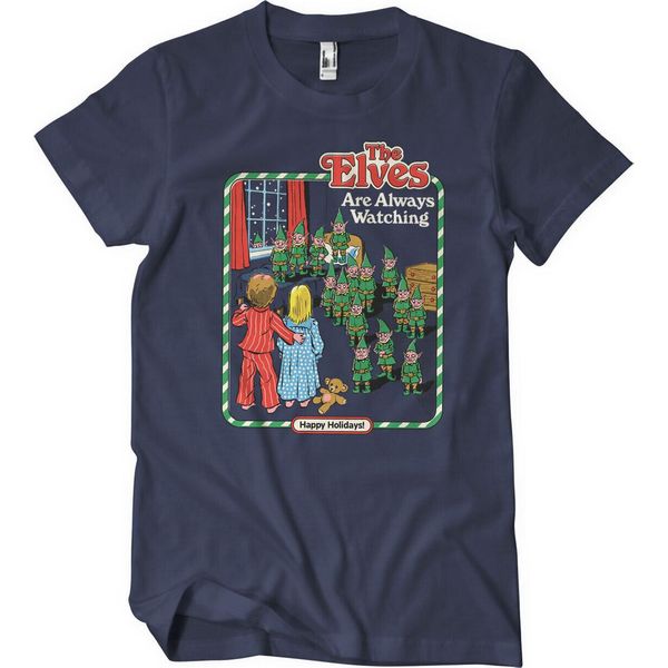 Maglietta The Elves Are Watching - Xx-Large - Navy-image