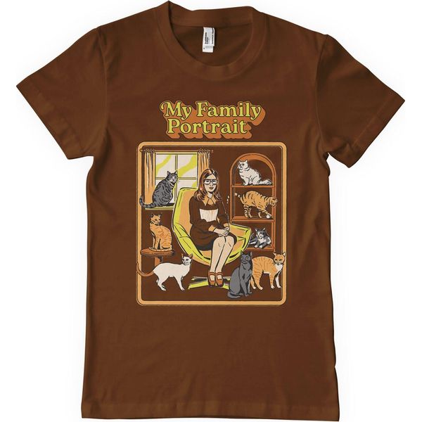 Maglietta My Family Portrait - Grande - Marrone-image