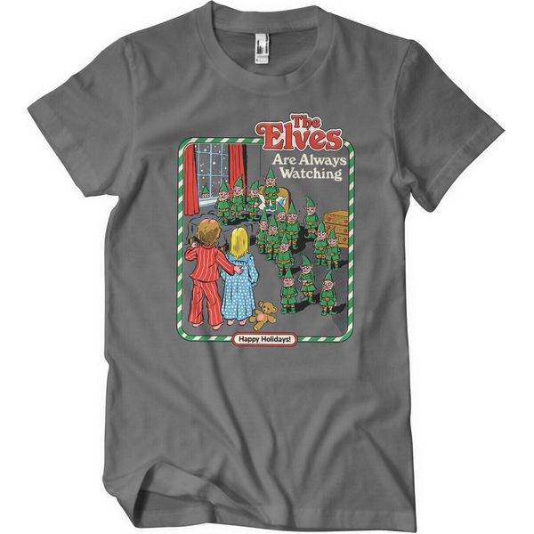 Maglietta The Elves Are Watching - X-Large - Grigio Scuro-image