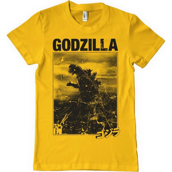 Maglietta Godzilla Vintage - X-Large - Oro-image