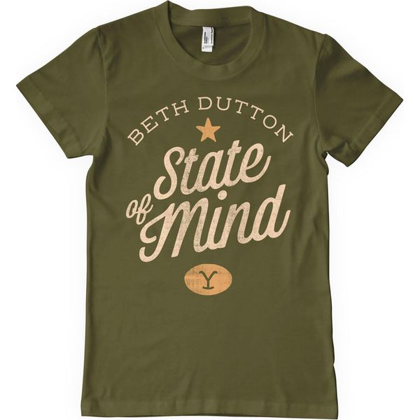 Maglietta Beth Dutton State Of Mind - Piccola - Olive-image